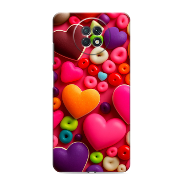 Силиконовый чехол на Xiaomi RedMi Note 9T с принтом Сердечки Силиконовый чехол на Xiaomi RedMi Note 9T с принтом Сердечки