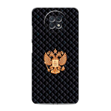 Силиконовый чехол на Xiaomi RedMi Note 9T с принтом Герб России принт Силиконовый чехол на Xiaomi RedMi Note 9T с принтом Герб России принт