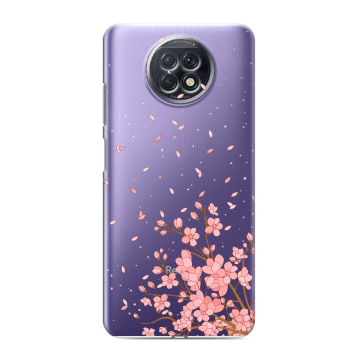 Силиконовый чехол на Xiaomi RedMi Note 9T с принтом Ветка сакуры Силиконовый чехол на Xiaomi RedMi Note 9T с принтом Ветка сакуры