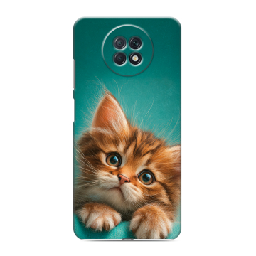 Силиконовый чехол на Xiaomi RedMi Note 9T с принтом котенок Силиконовый чехол на Xiaomi RedMi Note 9T с принтом котенок