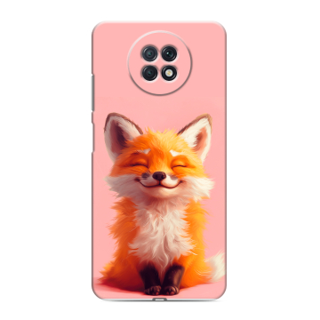 Силиконовый чехол на Xiaomi RedMi Note 9T с принтом милая лиса Силиконовый чехол на Xiaomi RedMi Note 9T с принтом милая лиса