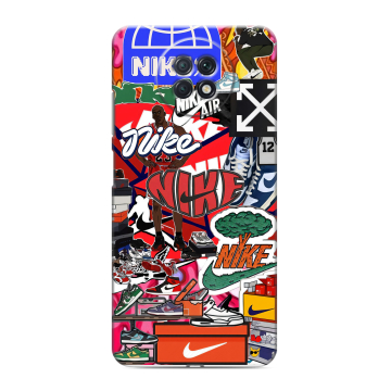 Силиконовый чехол на Xiaomi RedMi Note 9T с принтом Найк Nike яркий Силиконовый чехол на Xiaomi RedMi Note 9T с принтом Найк Nike яркий