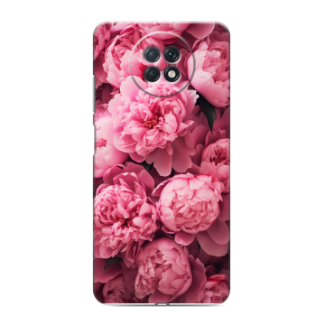 Силиконовый чехол на Xiaomi RedMi Note 9T с принтом цветы пионы Силиконовый чехол на Xiaomi RedMi Note 9T с принтом цветы пионы