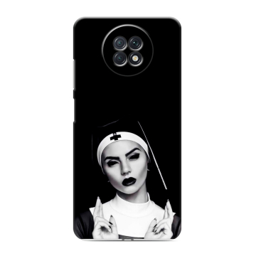 Силиконовый чехол на Xiaomi RedMi Note 9T с принтом монашка Силиконовый чехол на Xiaomi RedMi Note 9T с принтом монашка