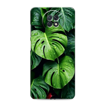 Силиконовый чехол на Xiaomi RedMi Note 9T с принтом Листья Силиконовый чехол на Xiaomi RedMi Note 9T с принтом Листья