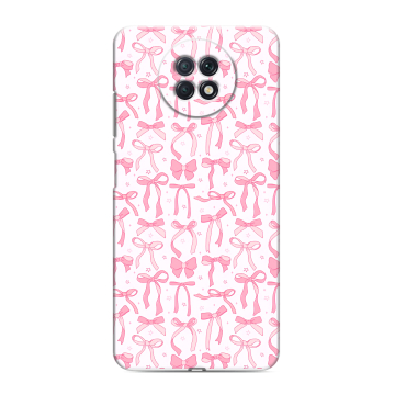 Силиконовый чехол на Xiaomi RedMi Note 9T с принтом Розовые бантики Силиконовый чехол на Xiaomi RedMi Note 9T с принтом Розовые бантики