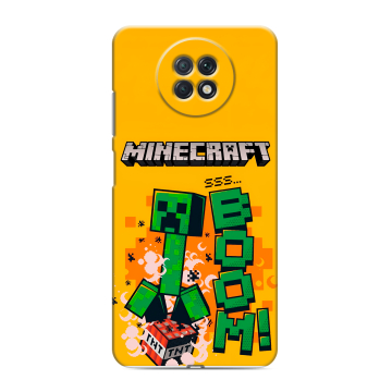 Силиконовый чехол на Xiaomi RedMi Note 9T с принтом Майнкрафт Minecraft Силиконовый чехол на Xiaomi RedMi Note 9T с принтом Майнкрафт Minecraft