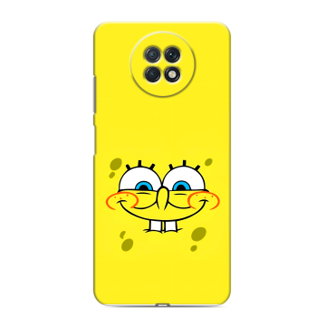 Силиконовый чехол на Xiaomi RedMi Note 9T с принтом спанчбоб спанч боб Силиконовый чехол на Xiaomi RedMi Note 9T с принтом спанчбоб спанч боб
