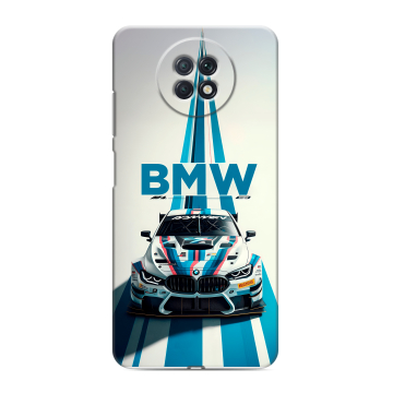 Силиконовый чехол на Xiaomi RedMi Note 9T с принтом БМВ BMW Силиконовый чехол на Xiaomi RedMi Note 9T с принтом БМВ BMW
