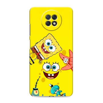 Силиконовый чехол на Xiaomi RedMi Note 9T с принтом Спанч боб Спанчбоб Силиконовый чехол на Xiaomi RedMi Note 9T с принтом Спанч боб Спанчбоб