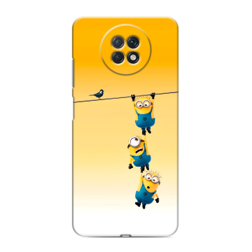 Силиконовый чехол на Xiaomi RedMi Note 9T с принтом Миньоны Силиконовый чехол на Xiaomi RedMi Note 9T с принтом Миньоны