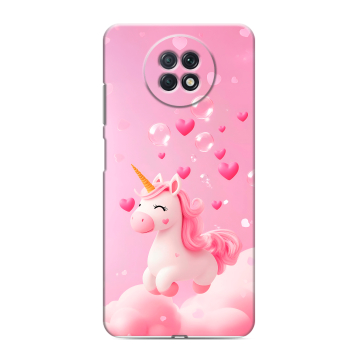 Силиконовый чехол на Xiaomi RedMi Note 9T с принтом Единорог Силиконовый чехол на Xiaomi RedMi Note 9T с принтом Единорог