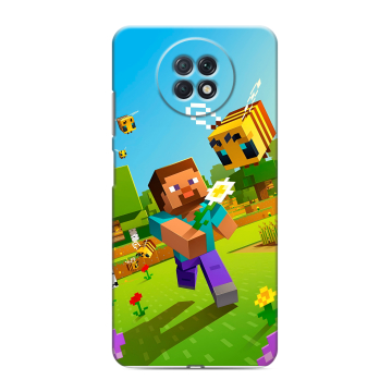 Силиконовый чехол на Xiaomi RedMi Note 9T с принтом Майнкрафт Minecraft Силиконовый чехол на Xiaomi RedMi Note 9T с принтом Майнкрафт Minecraft