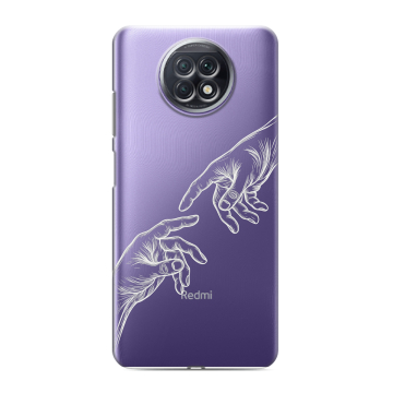 Силиконовый чехол на Xiaomi RedMi Note 9T с принтом Сотворение мира Силиконовый чехол на Xiaomi RedMi Note 9T с принтом Сотворение мира