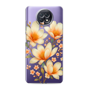 Силиконовый чехол на Xiaomi RedMi Note 9T с принтом Цветы Силиконовый чехол на Xiaomi RedMi Note 9T с принтом Цветы