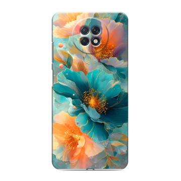 Силиконовый чехол на Xiaomi RedMi Note 9T с принтом Цветы Силиконовый чехол на Xiaomi RedMi Note 9T с принтом Цветы