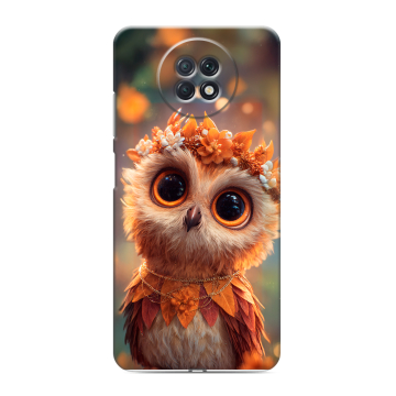 Силиконовый чехол на Xiaomi RedMi Note 9T с принтом Милая сова Силиконовый чехол на Xiaomi RedMi Note 9T с принтом Милая сова