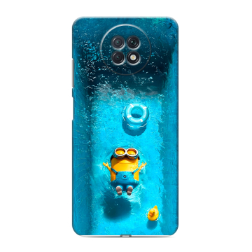Силиконовый чехол на Xiaomi RedMi Note 9T с принтом Миньоны