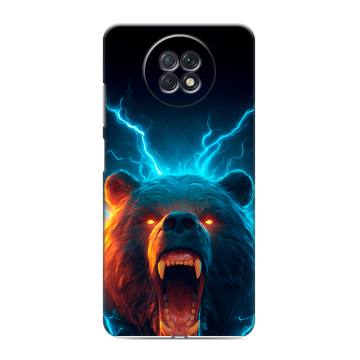 Силиконовый чехол на Xiaomi RedMi Note 9T с принтом Медведь Силиконовый чехол на Xiaomi RedMi Note 9T с принтом Медведь