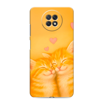 Силиконовый чехол на Xiaomi RedMi Note 9T с принтом Милые котята Силиконовый чехол на Xiaomi RedMi Note 9T с принтом Милые котята