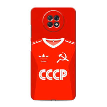 Силиконовый чехол на Xiaomi RedMi Note 9T с принтом Флаг Герб СССР Силиконовый чехол на Xiaomi RedMi Note 9T с принтом Флаг Герб СССР