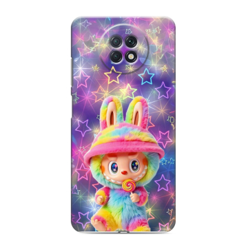 Силиконовый чехол на Xiaomi RedMi Note 9T с принтом Labubu Лабубу Силиконовый чехол на Xiaomi RedMi Note 9T с принтом Labubu Лабубу