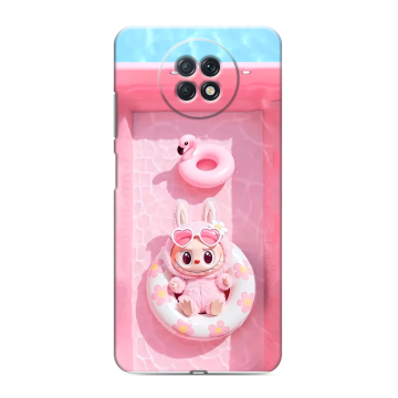 Силиконовый чехол на Xiaomi RedMi Note 9T с принтом Labubu Лабубу Силиконовый чехол на Xiaomi RedMi Note 9T с принтом Labubu Лабубу