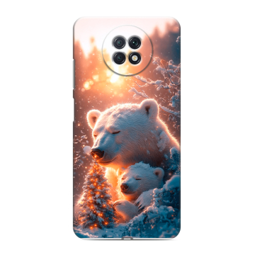 Силиконовый чехол на Xiaomi RedMi Note 9T с принтом Новый год