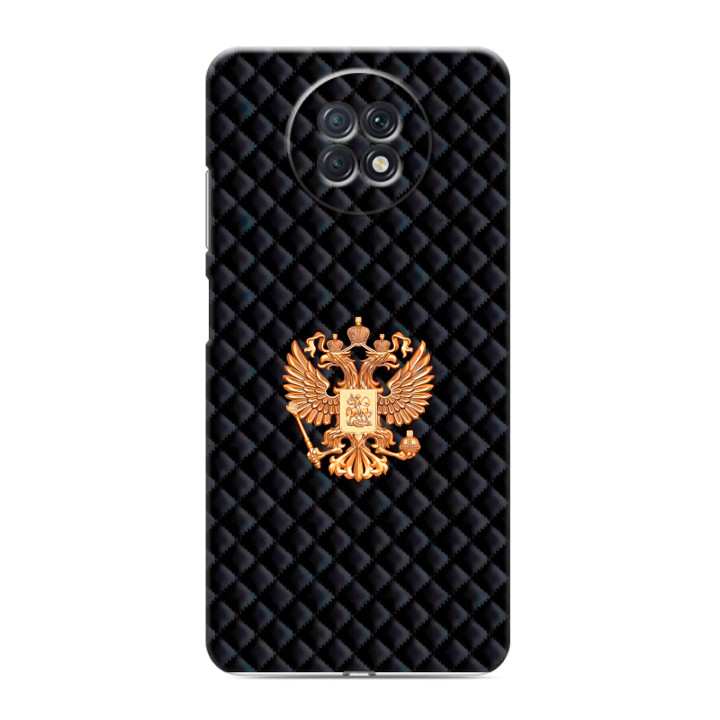Силиконовый чехол на Xiaomi RedMi Note 9T с принтом Герб России принт Силиконовый чехол на Xiaomi RedMi Note 9T с принтом Герб России принт