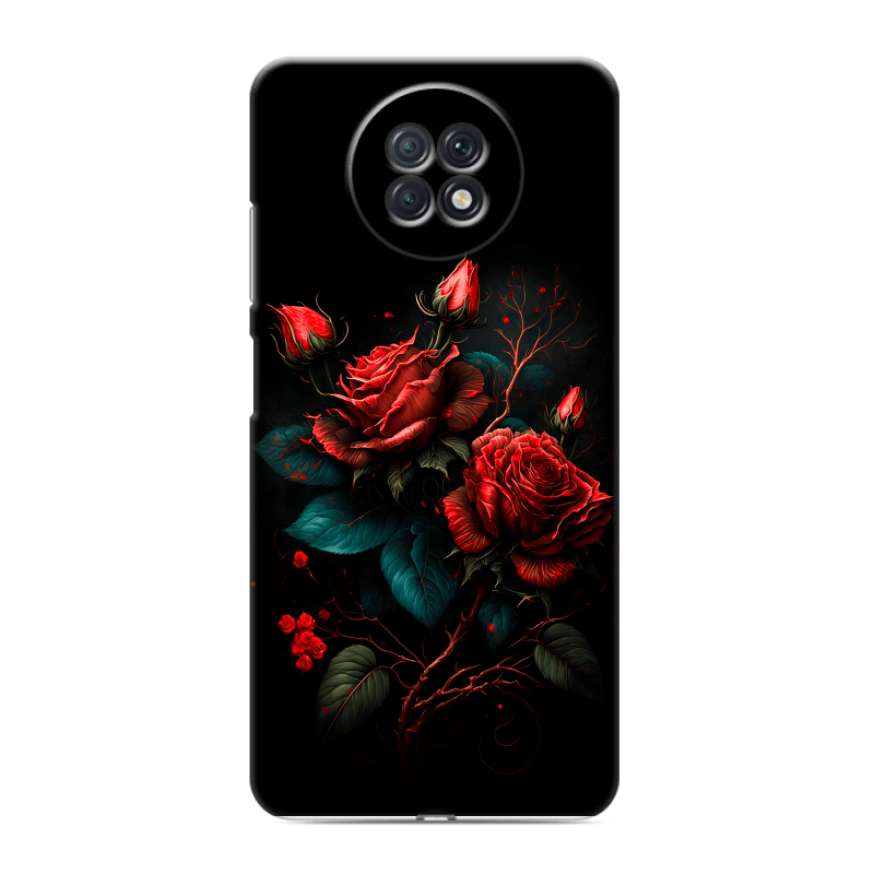 Пластиковый чехол на Xiaomi RedMi Note 9T с принтом Розы красные Пластиковый чехол на Xiaomi RedMi Note 9T с принтом Розы красные