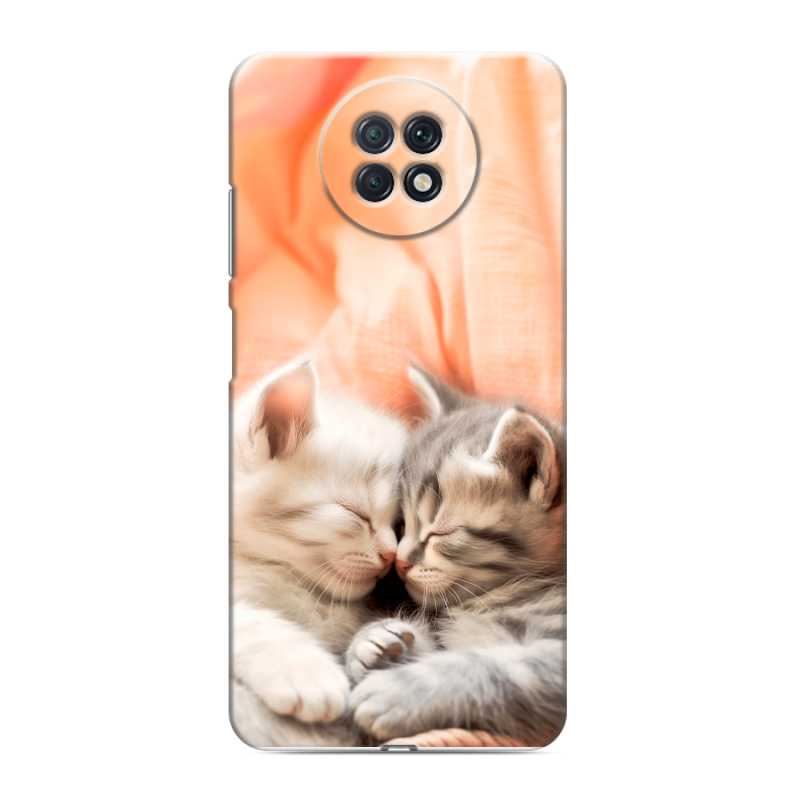 Силиконовый чехол на Xiaomi RedMi Note 9T с принтом Котята Силиконовый чехол на Xiaomi RedMi Note 9T с принтом Котята