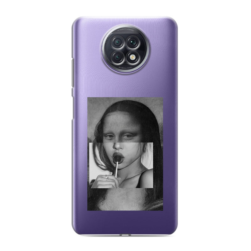 Силиконовый чехол на Xiaomi RedMi Note 9T с принтом Мона Лиза Силиконовый чехол на Xiaomi RedMi Note 9T с принтом Мона Лиза