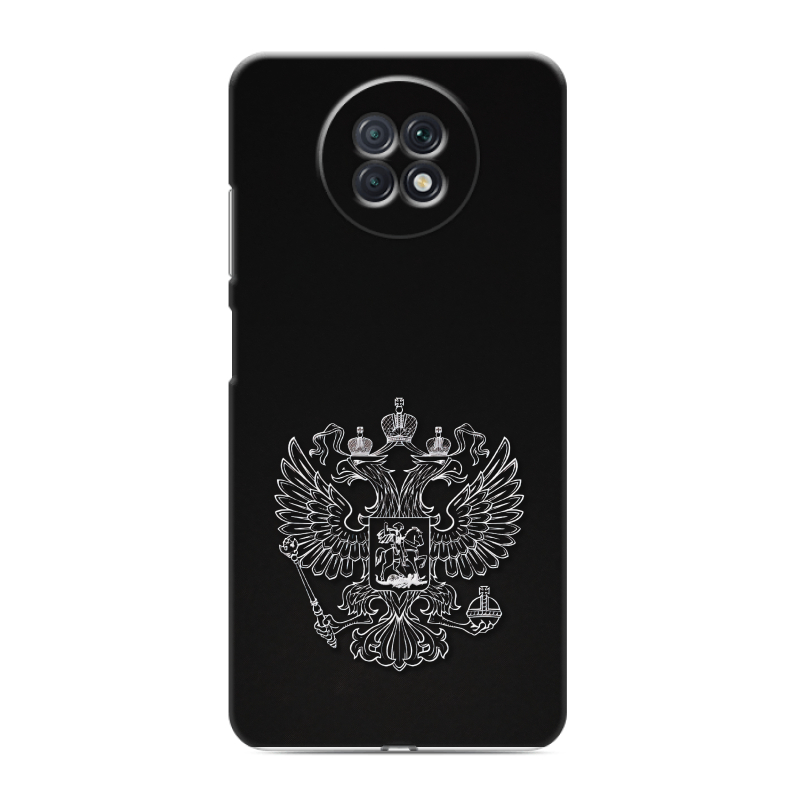 Силиконовый противоударный чехол на Xiaomi RedMi Note 9T с принтом Герб России Силиконовый противоударный чехол на Xiaomi RedMi Note 9T с принтом Герб России