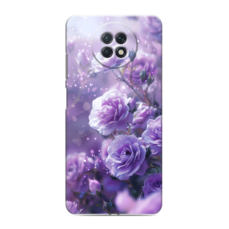 Пластиковый чехол на Xiaomi RedMi Note 9T с принтом Розы цветы Пластиковый чехол на Xiaomi RedMi Note 9T с принтом Розы цветы