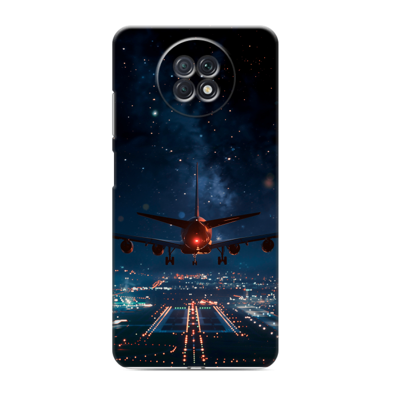 Силиконовый чехол на Xiaomi RedMi Note 9T с принтом самолет Силиконовый чехол на Xiaomi RedMi Note 9T с принтом самолет