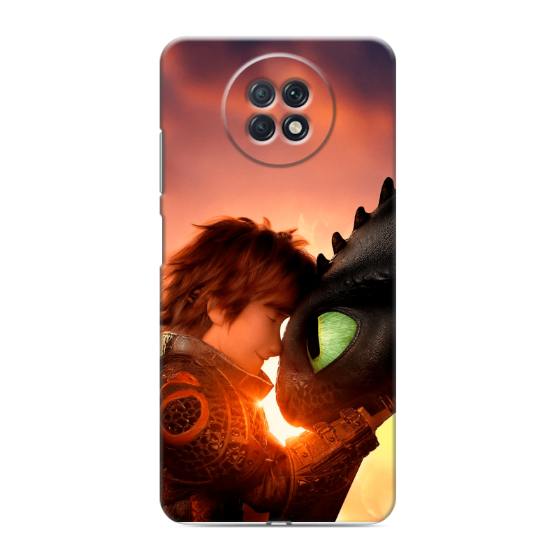 Силиконовый чехол на Xiaomi RedMi Note 9T с принтом Как приручить дракона Силиконовый чехол на Xiaomi RedMi Note 9T с принтом Как приручить дракона