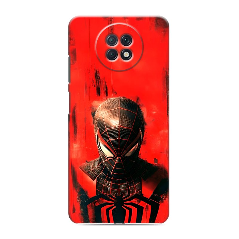 Силиконовый противоударный чехол на Xiaomi RedMi Note 9T с принтом человек паук spiderman Силиконовый противоударный чехол на Xiaomi RedMi Note 9T с принтом человек паук spiderman