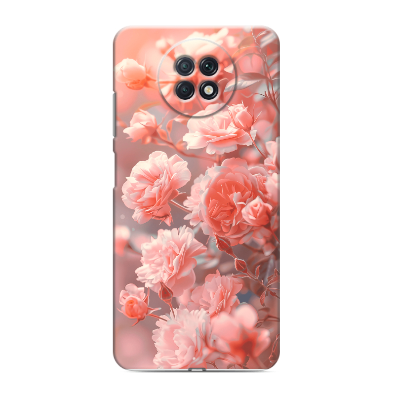 Силиконовый чехол на Xiaomi RedMi Note 9T с принтом Розы цветы Силиконовый чехол на Xiaomi RedMi Note 9T с принтом Розы цветы