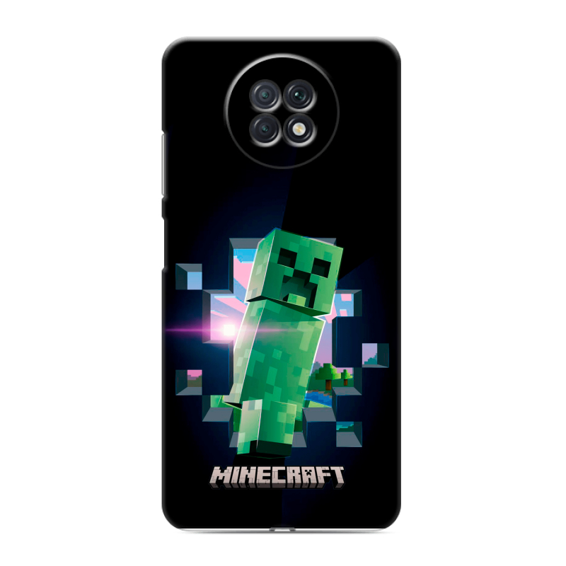 Пластиковый чехол на Xiaomi RedMi Note 9T с принтом Майнкрафт Minecraft Пластиковый чехол на Xiaomi RedMi Note 9T с принтом Майнкрафт Minecraft