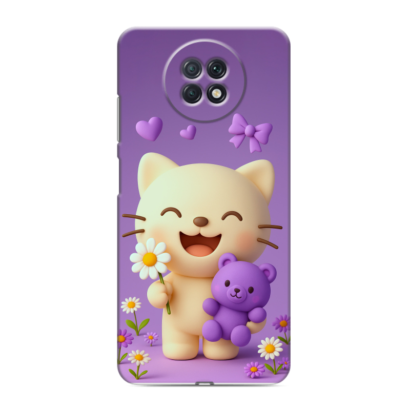 Пластиковый чехол на Xiaomi RedMi Note 9T с принтом для девочек Пластиковый чехол на Xiaomi RedMi Note 9T с принтом для девочек
