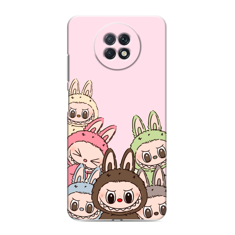 Силиконовый чехол на Xiaomi RedMi Note 9T с принтом Лабубу Силиконовый чехол на Xiaomi RedMi Note 9T с принтом Лабубу