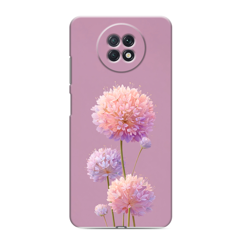 Пластиковый чехол на Xiaomi RedMi Note 9T с принтом Цветы Пластиковый чехол на Xiaomi RedMi Note 9T с принтом Цветы