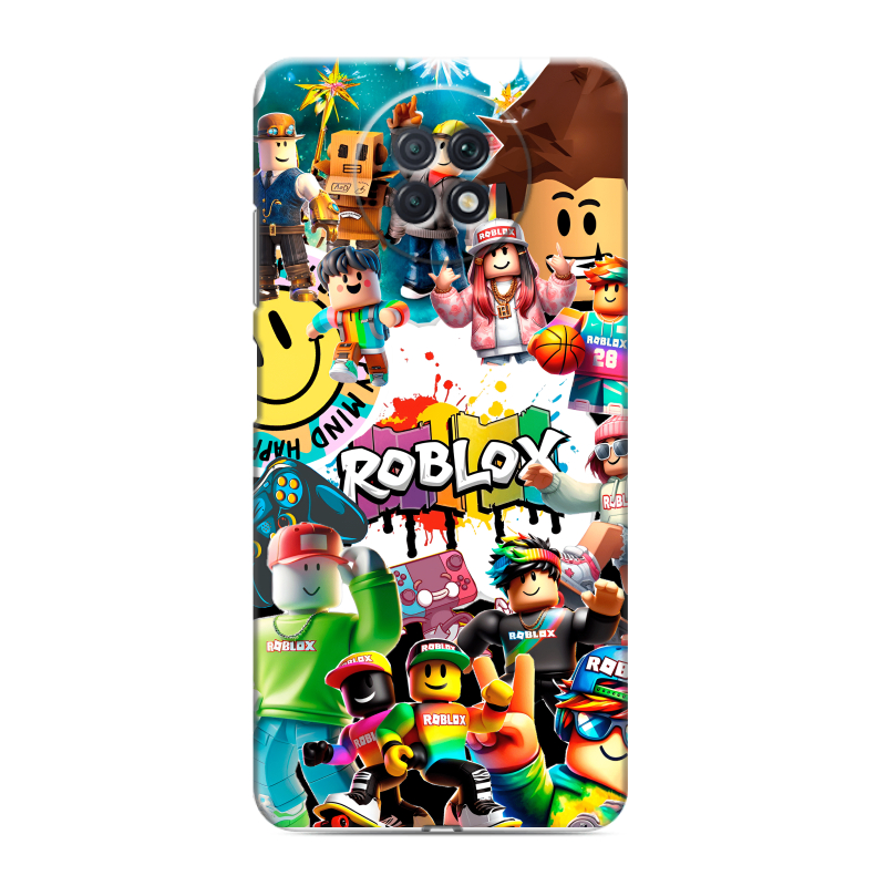 Силиконовый чехол на Xiaomi RedMi Note 9T с принтом Roblox Роблокс Силиконовый чехол на Xiaomi RedMi Note 9T с принтом Roblox Роблокс