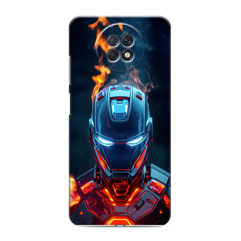 Силиконовый противоударный чехол на Xiaomi RedMi Note 9T с принтом IronMan Железный человек Силиконовый противоударный чехол на Xiaomi RedMi Note 9T с принтом IronMan Железный человек