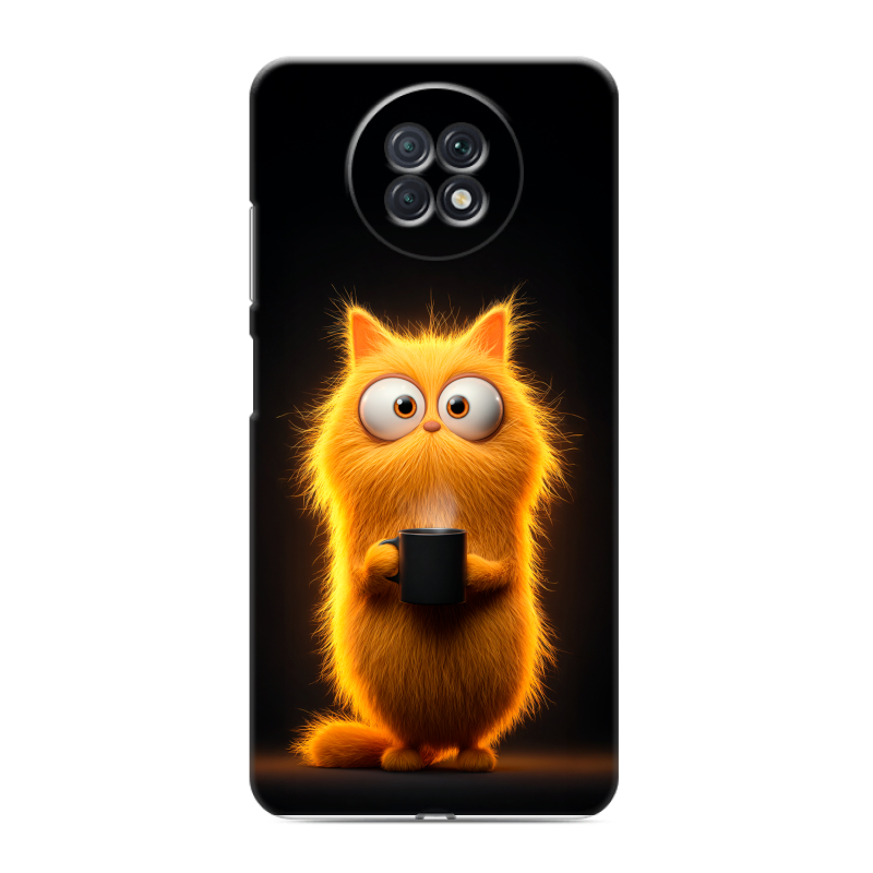 Силиконовый противоударный чехол на Xiaomi RedMi Note 9T с принтом Смешной кот Силиконовый противоударный чехол на Xiaomi RedMi Note 9T с принтом Смешной кот