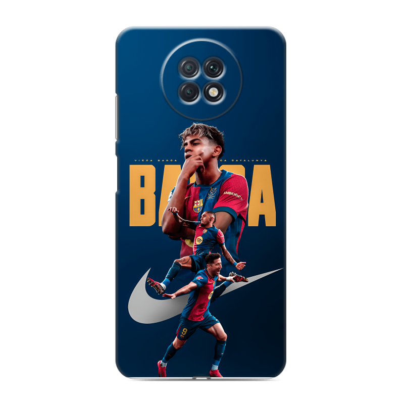 Пластиковый чехол на Xiaomi RedMi Note 9T с принтом Барселона Barca Yamal Пластиковый чехол на Xiaomi RedMi Note 9T с принтом Барселона Barca Yamal