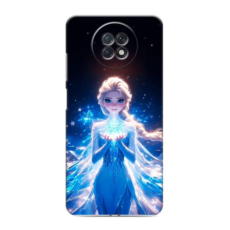 Силиконовый противоударный чехол на Xiaomi RedMi Note 9T с принтом Холодное сердце Frozen Силиконовый противоударный чехол на Xiaomi RedMi Note 9T с принтом Холодное сердце Frozen