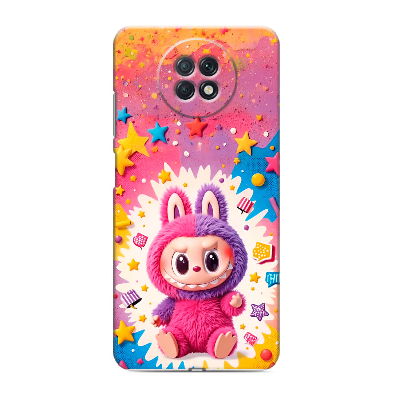 Пластиковый чехол на Xiaomi RedMi Note 9T с принтом Labubu Лабубу Пластиковый чехол на Xiaomi RedMi Note 9T с принтом Labubu Лабубу