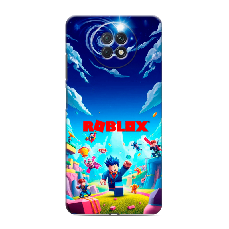 Силиконовый чехол на Xiaomi RedMi Note 9T с принтом Roblox Роблокс Силиконовый чехол на Xiaomi RedMi Note 9T с принтом Roblox Роблокс