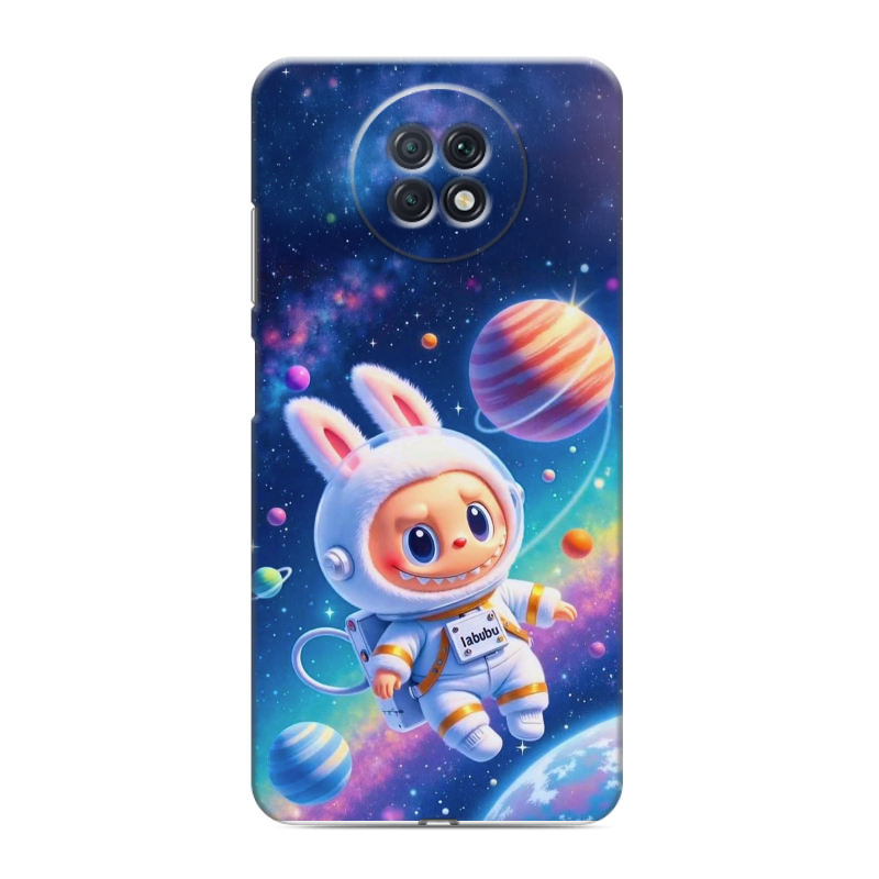 Силиконовый противоударный чехол на Xiaomi RedMi Note 9T с принтом Labubu Лабубу Силиконовый противоударный чехол на Xiaomi RedMi Note 9T с принтом Labubu Лабубу